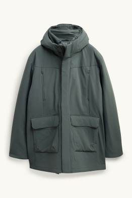 Funktions-Parka mit Kapuze - gefüttert - 4 Way Stretch