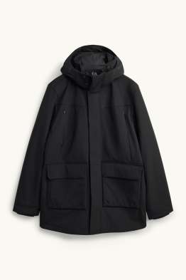 Funktions-Parka mit Kapuze - gefüttert - 4 Way Stretch