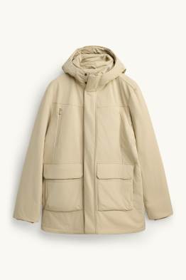 Sportieve parka met capuchon - gevoerd - 4 Way Stretch