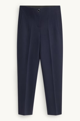 Cropped cloth trousers - high waist - tapered fit