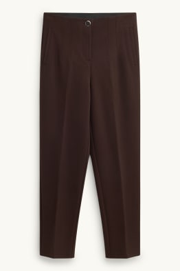 Cropped cloth trousers - high waist - tapered fit