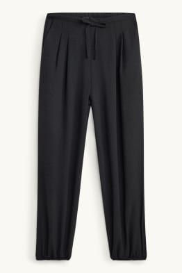 Harem trousers - mid-rise waist - balloon leg