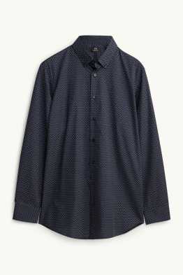 Chemise - regular fit - col button-down - à motif