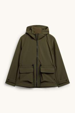 Veste à coquille souple avec capuche - finition déperlante - 4 Way Stretch