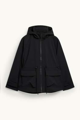 Softshelljacke mit Kapuze - wasserabweisend - 4-Way-Stretch