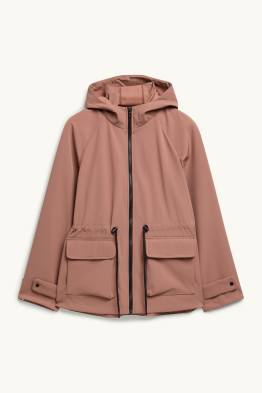 Softshelljacke mit Kapuze - wasserabweisend - 4-Way-Stretch