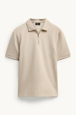 Tricou polo - regular fit - structurat