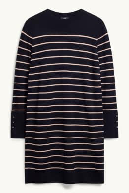 Vestit de punt - straight fit - de ratlles