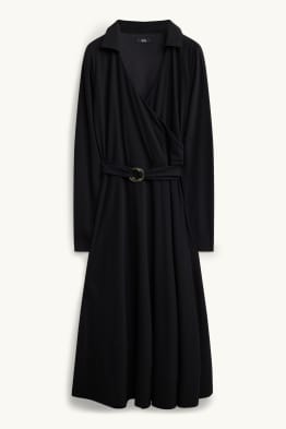 Fit & Flare Kleid mit Gürtel