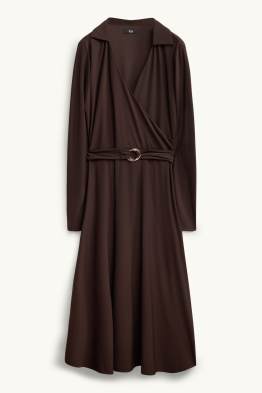 Fit & flare dress with belt