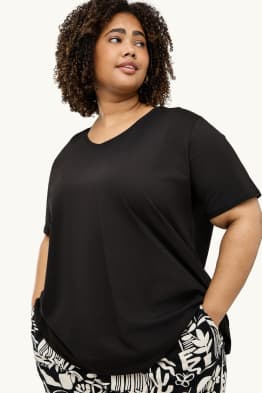 Lot de 2 - T-shirts avec encolure en V - LYCRA®