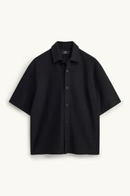 Camicia - relaxed fit - collo all'italiana - a coste