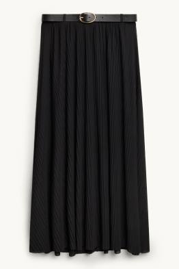 Jupe plissée avec ceinture