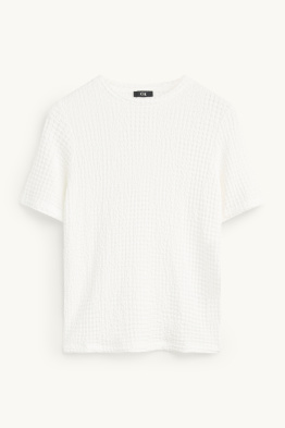 T-shirt - regular fit - finition texturée