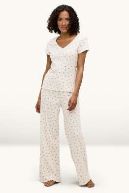 Pointelle pyjamas - floral