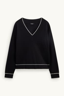 Pullover mit V-Ausschnitt