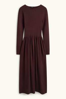 Vestit de punt de mitja - acanalat