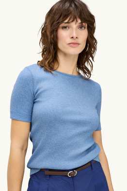 T-shirt - slim fit - geribd