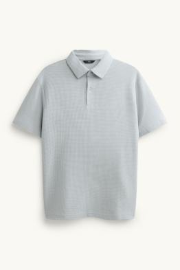 Poloshirt - regular fit - met structuur
