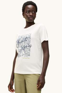 T-shirt ze strasem - regular fit
