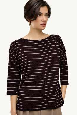 Tricou cu mânecă lungă - regular fit - cu dungi