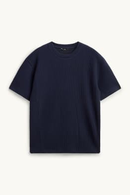 T-shirt - regular fit - met structuur