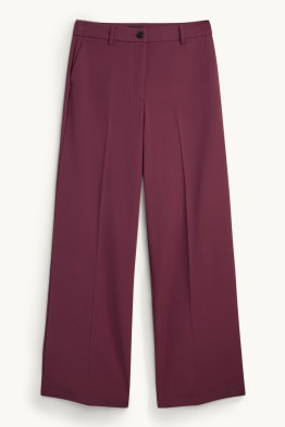 Pantalon en toile - mid waist - straight fit
