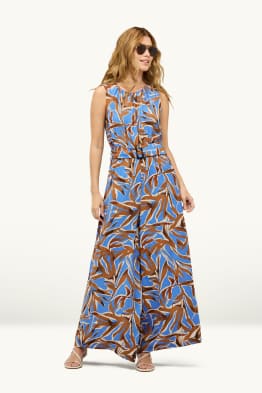 Combinaison avec ceinture - à motif