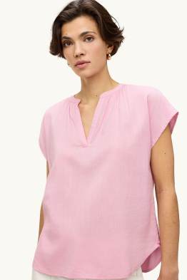 Bluse mit V-Ausschnitt
