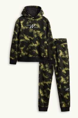 Ensemble - sweat à capuche et pantalon de jogging - 2 pièces - à motif