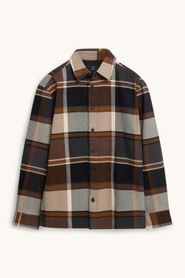 Chemise - relaxed fit - col kent - à carreaux