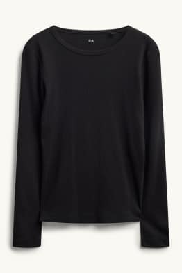 Samarreta de màniga llarga - slim fit - acanalada