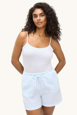 Multipack 2er - Pyjama-Shorts - gestreift - kariert