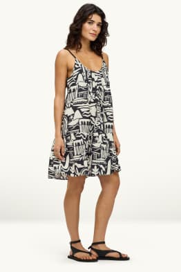 Kleid - Straight Fit - gemustert