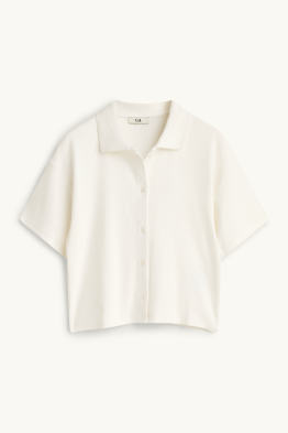 Poloshirt - Slim Fit - gerippt