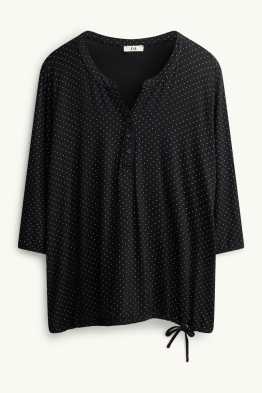Maglia a maniche lunghe - a pois