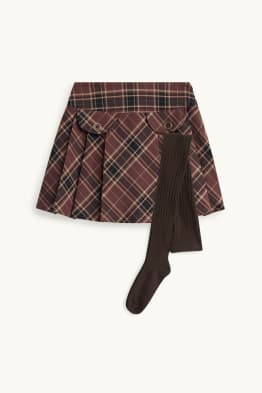 Ensemble - jupe et collants - 2 pièces