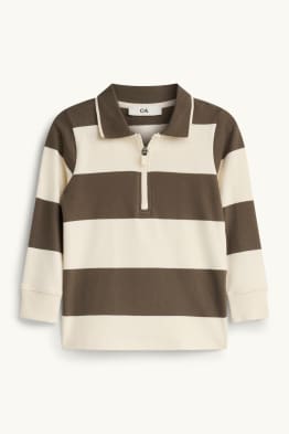 Polo de mànigues llargues - de ratlles