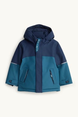 Regenjacke mit Kapuze - gefüttert - wasserdicht