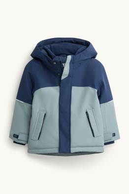Manteau de pluie à capuche - rembourré - imperméable