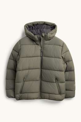 Steppjacke mit Kapuze - wasserabweisend