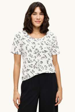 T-shirt - slim fit - à fleurs