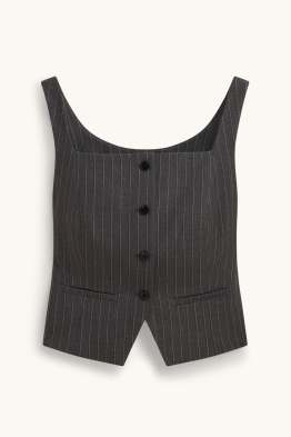 Weste - Slim Fit - gestreift