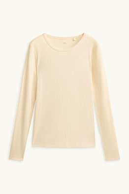 Longsleeve - slim fit - geribd