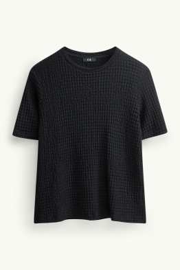 T-shirt - regular fit - textured