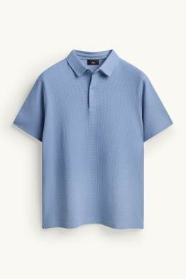 Poloshirt - regular fit - met structuur
