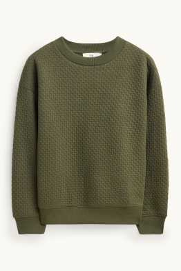 Sweatshirt - patterned - textured
