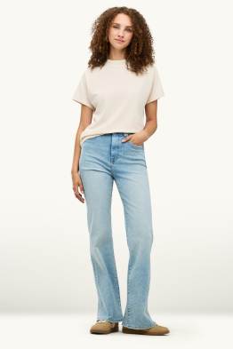 Flared jeans - high waist - LYCRA®