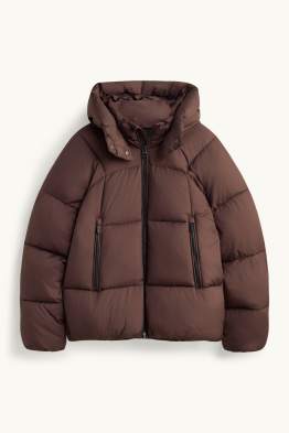 Steppjacke mit Kapuze - gefüttert - wasserabweisend