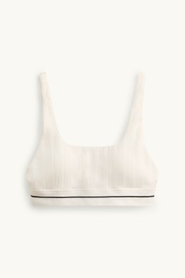 Brassière - ampliforme - finition côtelée - seamless